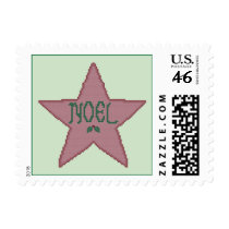 Noel Christmas Star Cross Stitch Postage postage by ingasi Noel Christmas Star Cross Stitch Postage postage
