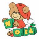 NOEL Cute Christmas Bear photo sculptures by doonidesigns NOEL Cute Christmas Bear photo sculptures