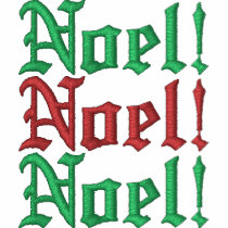 Noel! Embroidered Basic Zip Hoodie embroidered shirts