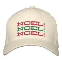 Noel! Embroidered Christmas Hat embroidered hats