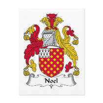 Noel Family Crest postcards