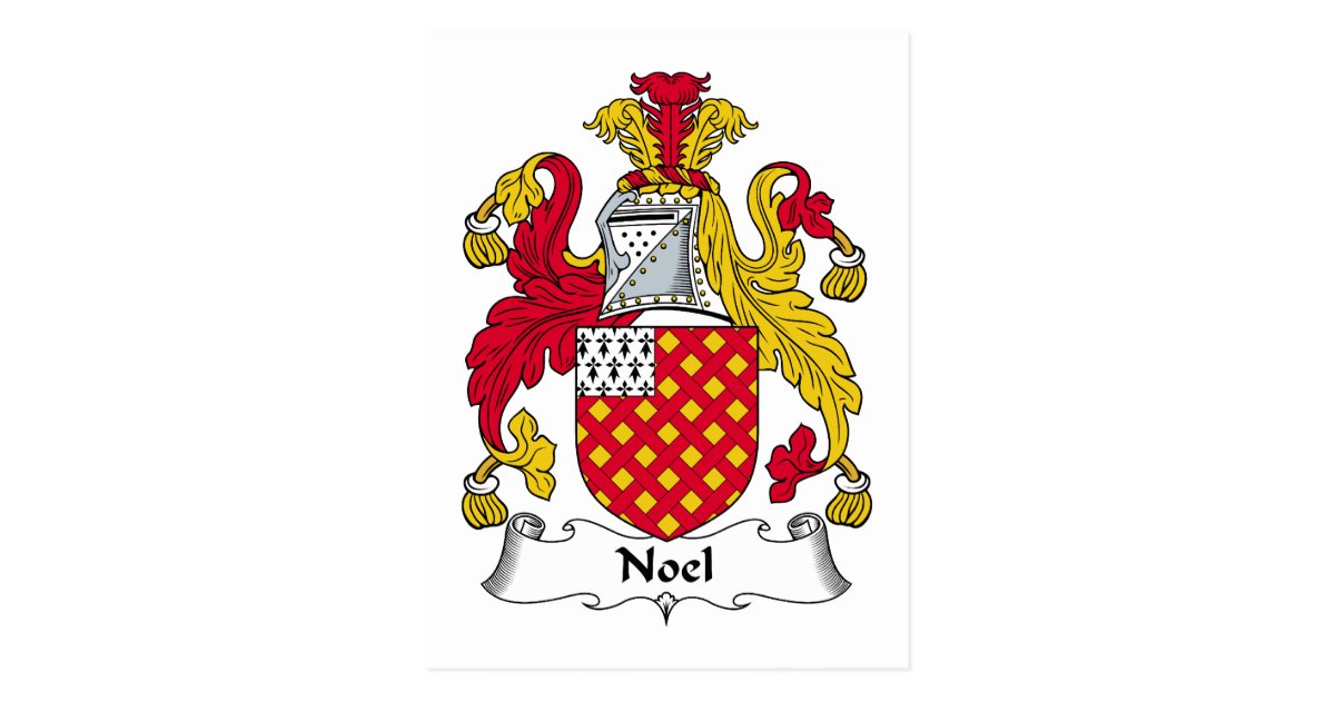 noel-family-crest-postcard-zazzle