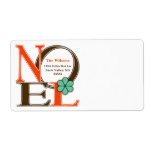 colorful noel label, contemporary noel sticker,
