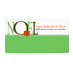 colorful noel label, contemporary noel sticker,