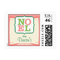 Noel Personalized Christmas Postage