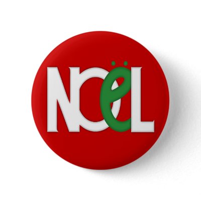 NOEL Red Button by floatinglemons