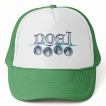 NOEL SNOWMAN GLOBES by SHARON SHARPE hats