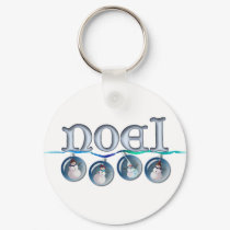 NOEL SNOWMAN GLOBES by SHARON SHARPE keychains by sharonsharpe NOEL SNOWMAN GLOBES by SHARON SHARPE keychains