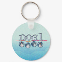 NOEL SNOWMAN GLOBES by SHARON SHARPE keychains by sharonsharpe NOEL SNOWMAN GLOBES by SHARON SHARPE keychains
