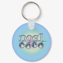 NOEL SNOWMAN GLOBES by SHARON SHARPE keychains by sharonsharpe NOEL SNOWMAN GLOBES by SHARON SHARPE keychains
