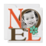 colorful noel photo card, contemporary noel photo