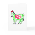 Noel Zebra cards by CelebrationZazzle Noel Zebra cards