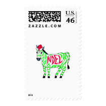 Noel Zebra postage
