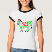 Noel Zebra t-shirts by CelebrationZazzle Noel Zebra t-shirts
