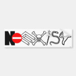 NOEXIST - white Bumper Stickers