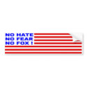 NoFox Bumper Sticker bumper stickers by Savvy_Apparel NoFox Bumper Sticker bumper stickers