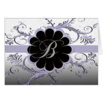 nogram Letter B Violet Cards