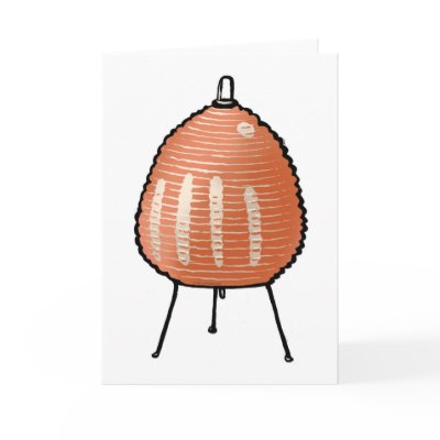 Noguchi Lamp Greeting Card by billrussell99