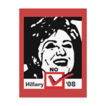 nohillary copy, Hillary, '08 postcards