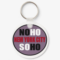 NoHo SoHo New York City Key Chain keychains
