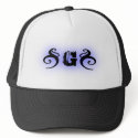 Noir Blue hats by frenchie26 Noir Blue hats