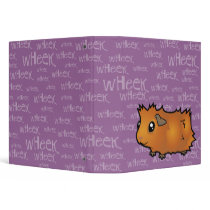 Noisy Guinea Pig (scruffy) Vinyl Binders