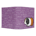 Noisy Guinea Pig (smooth hair) 3 Ring Binders