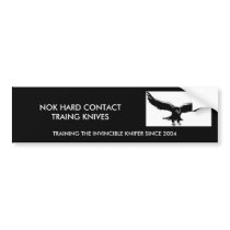 NOK HARD CONTACT TRAING KNIVES, T... bumper stickers by amok_Nok NOK HARD CONTACT TRAING KNIVES, T... bumper stickers
