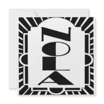 NOLA Art Deco invitations