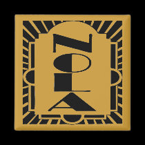 NOLA Art Deco Square magnets