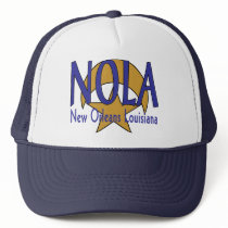 NOLA Cresent and Star Design hats by figstreetstudio NOLA Cresent and Star Design hats