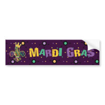 NOLA Dat Fleur de beads Bumper Stickers