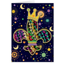 NOLA Dat Fleur de beads Cards