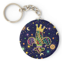 NOLA Dat Fleur de beads Keychains