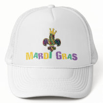 NOLA Dat Fleur de lis beads Hats