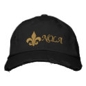 NOLA - Fleur De Lis bestickte kappen