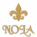 NOLA: Fleur De Lis bestickte hemden