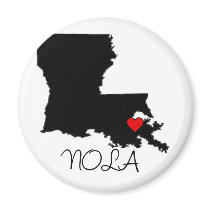 NOLA heart magnets