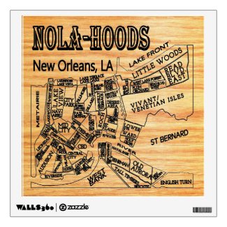 Nola-Hood New Orleans Neighborhoods MAp