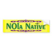 NOLa Native bumper stickers