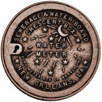 NOLa Water Meter Cover photo sculptures by figstreetstudio NOLa Water Meter Cover photo sculptures