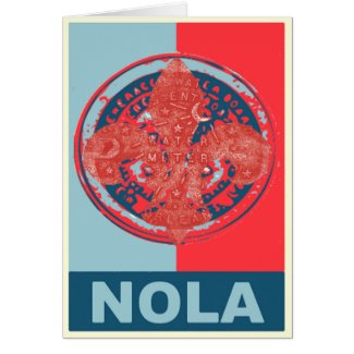 NOLa Water Meter Fleur De Lis card