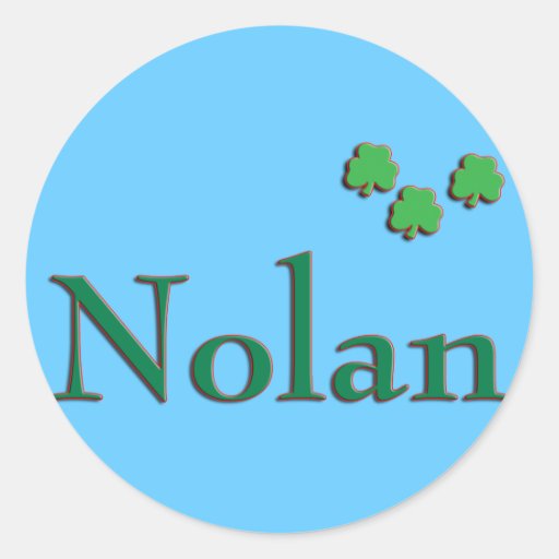 Nolan Last Name Stickers Zazzle