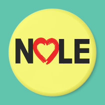 NOLE with Heart on Tshirts, Mugs, Caps magnets