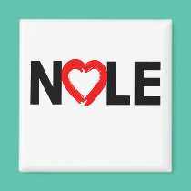 NOLE with Heart on Tshirts, Mugs, Caps magnets