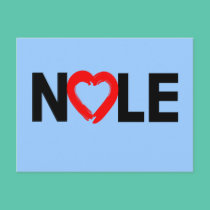 NOLE with Heart on Tshirts, Mugs, Caps postcards