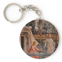 Noli Me Tangere By Fra Angelico Keychain