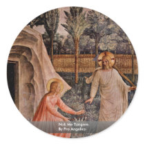 Noli Me Tangere By Fra Angelico Round Sticker