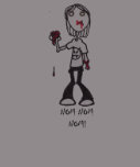 NOM NOM Zombie Ladie's T-Shirt