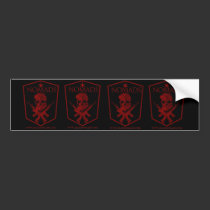 NOMADS BREAST LOGO RED2 bumper stickers